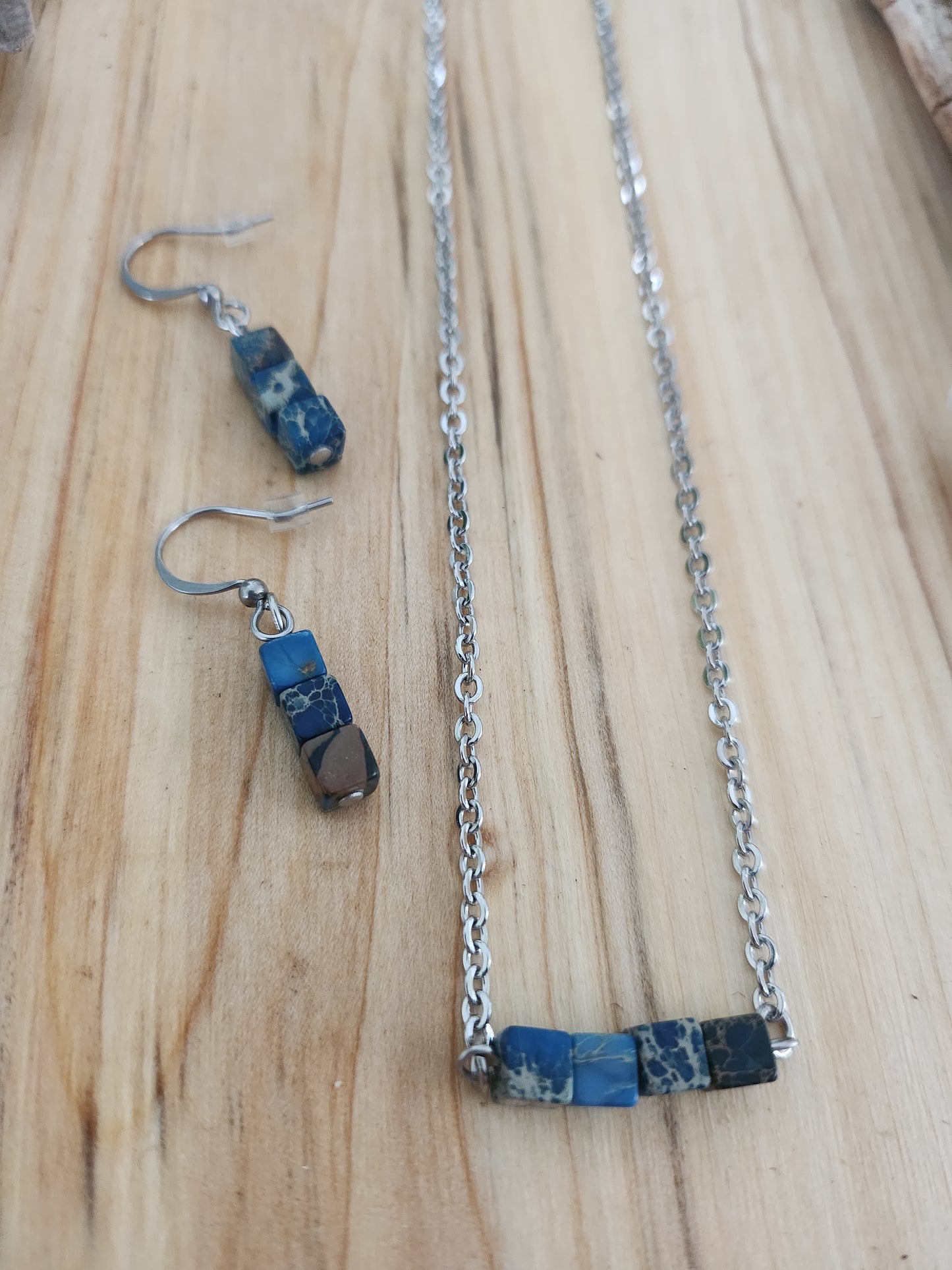 Collier pierre de jaspe