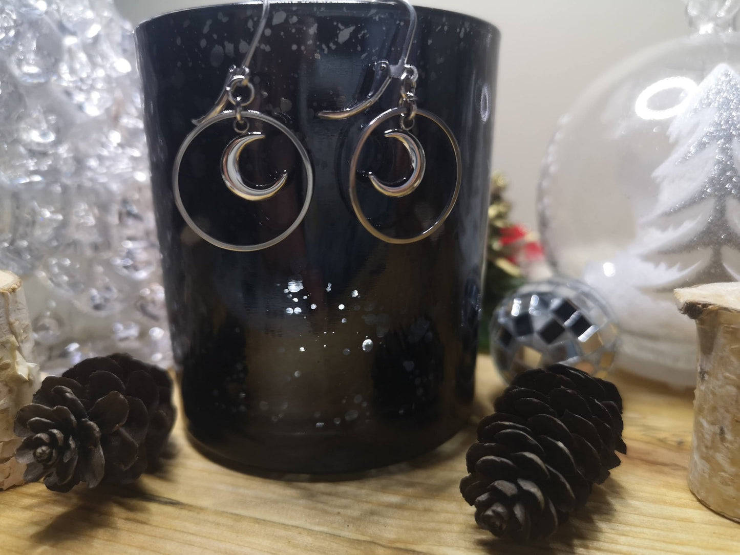 Boucles d'oreilles Lune