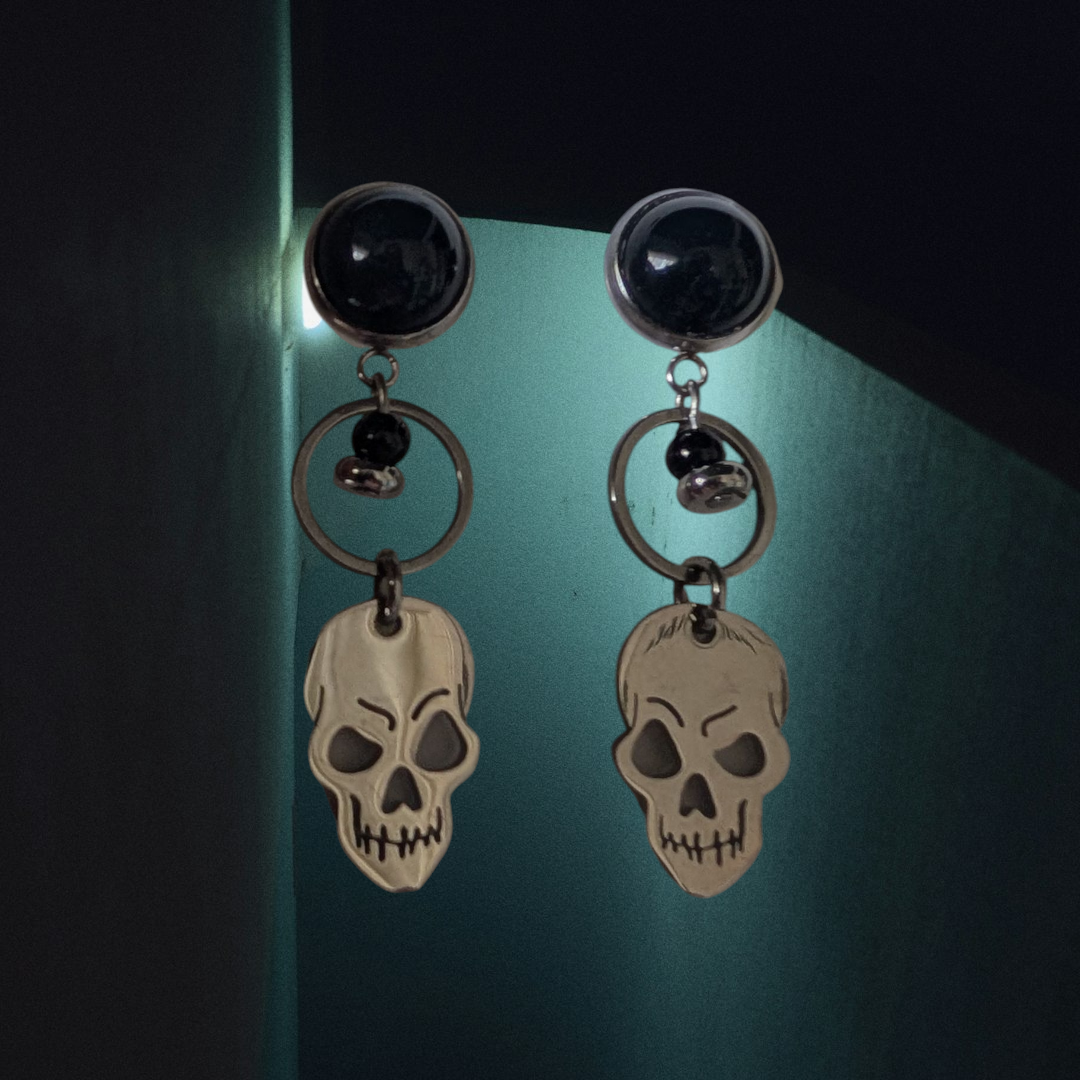Boucles d'oreilles "Têtes de mort"