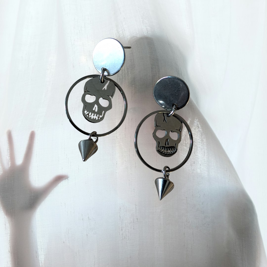 Boucles d'oreilles "Têtes de mort"