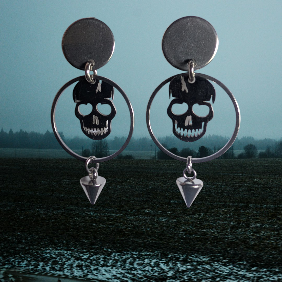 Boucles d'oreilles "Têtes de mort"