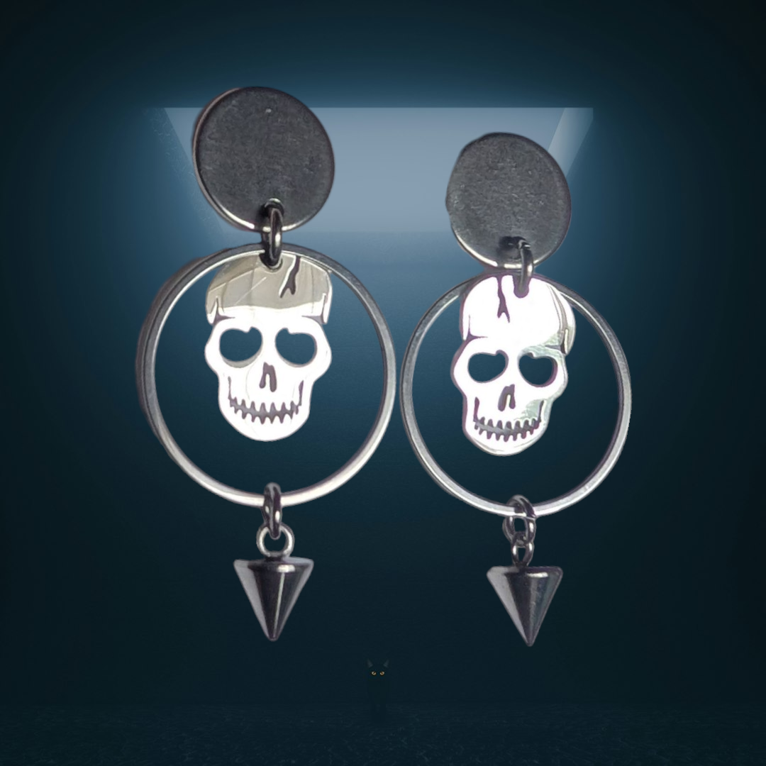 Boucles d'oreilles "Têtes de mort"