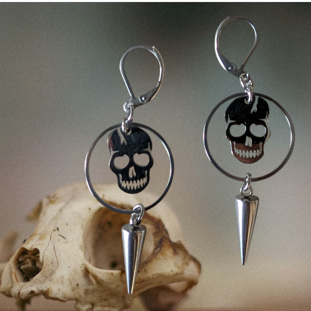 Boucles d'oreilles "Têtes de mort"
