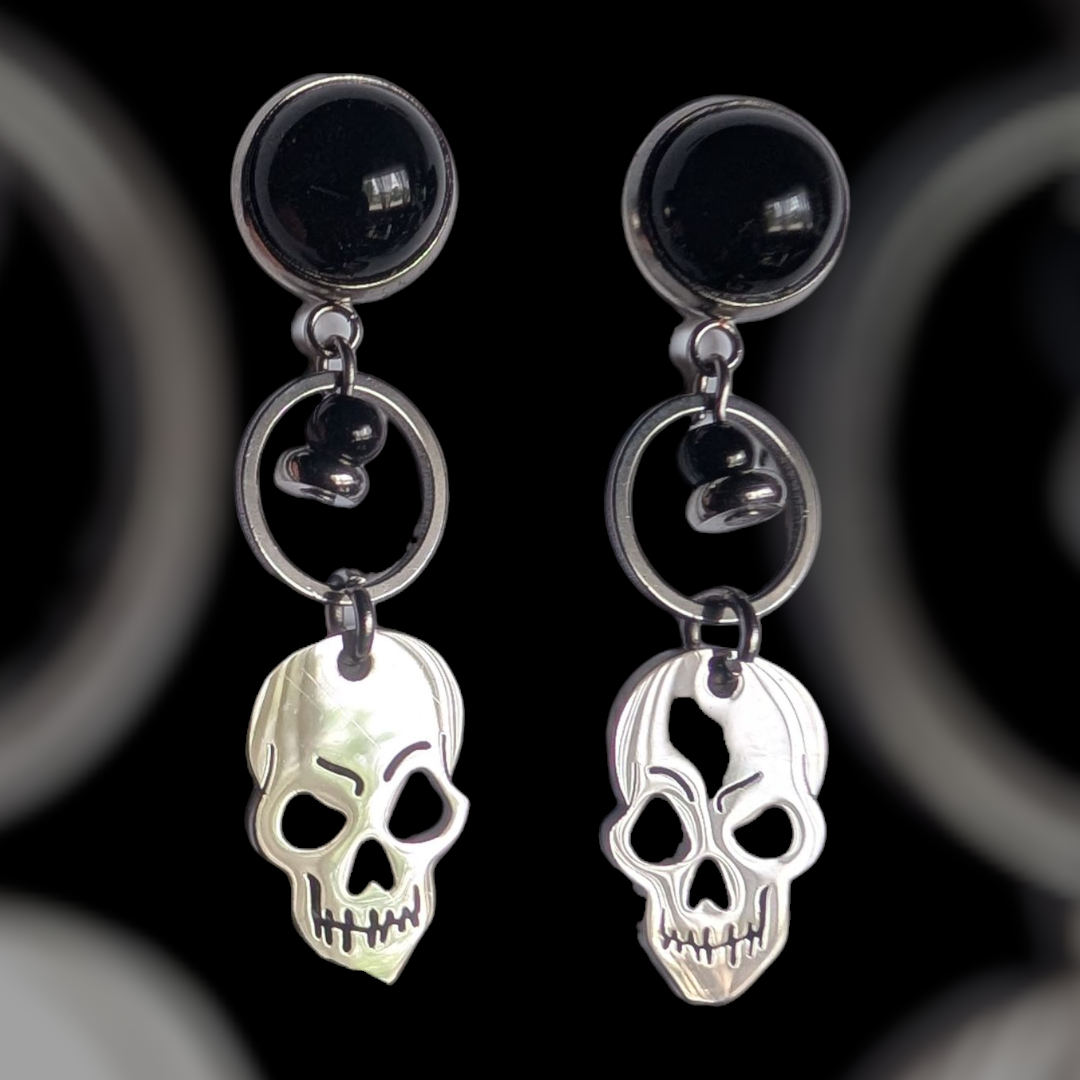 Boucles d'oreilles "Têtes de mort"