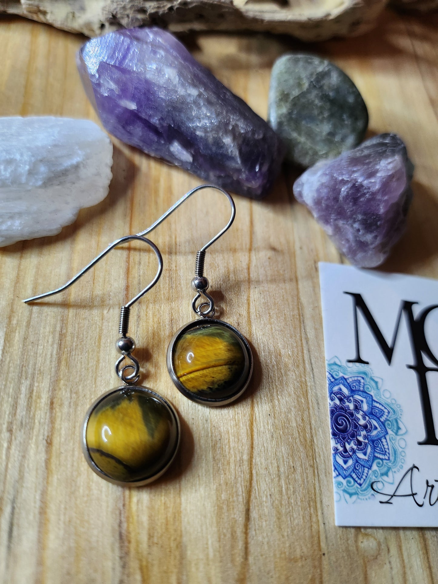 Boucles d'oreilles Oeil de tigre