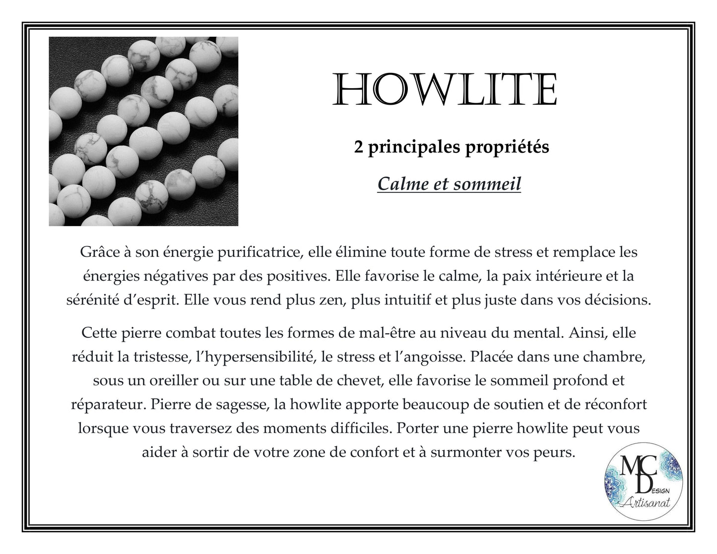 Boucles d'oreilles Howlite