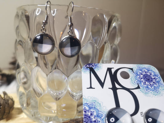Boucles d'oreilles Cabochon de verre