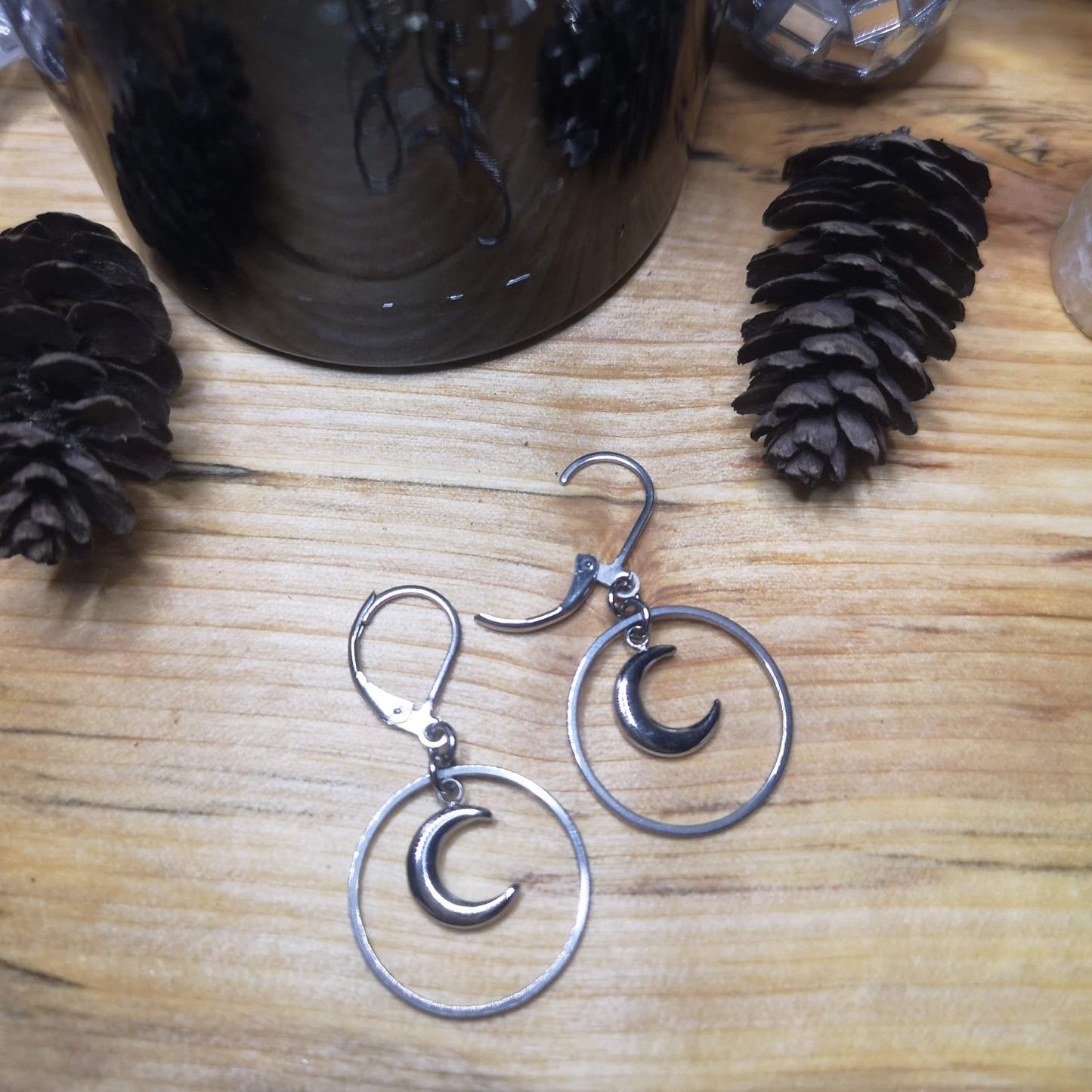 Boucles d'oreilles Lune