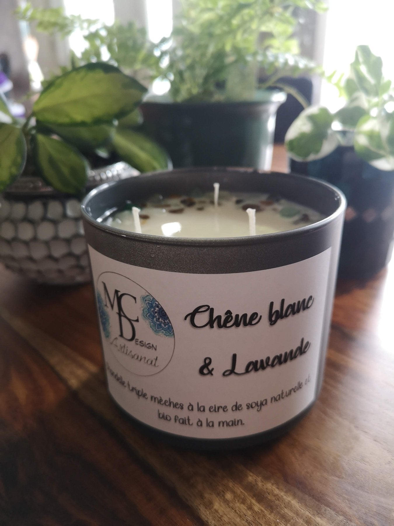Bougie Chêne blanc, cèdre et lavande