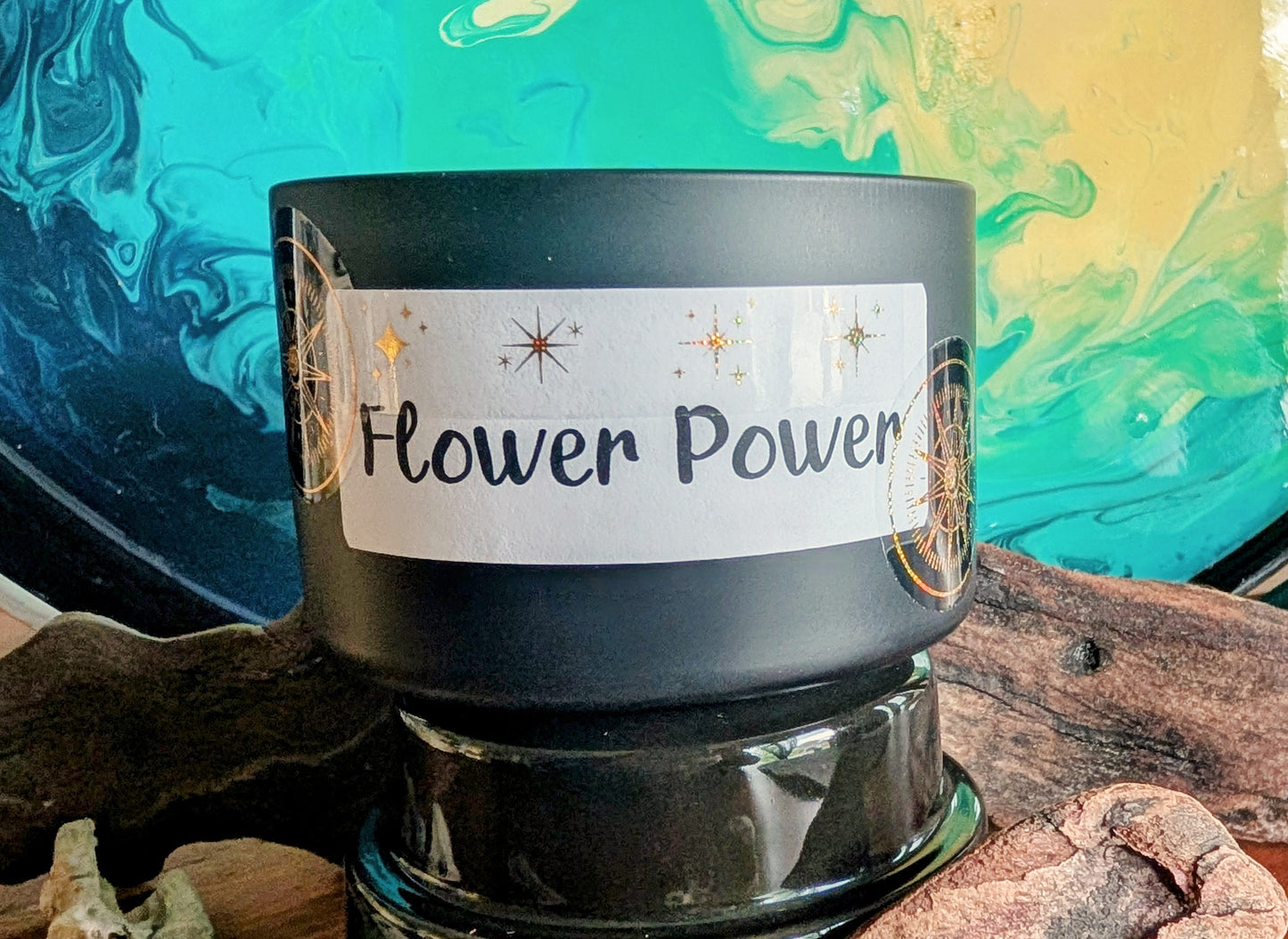 Bougie Flower Power
